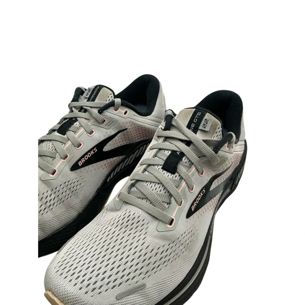 Brooks Running‎ Adrenaline GTS 22 Gray Rose Black 1203531 Womens 10